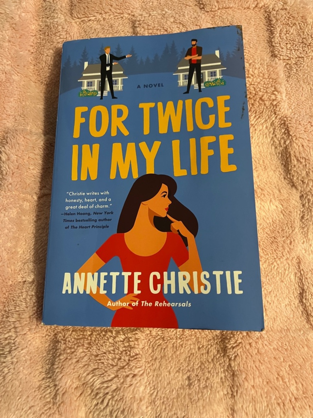 For Twice In My Life by Annette Christie - Blue & Yellow Cover